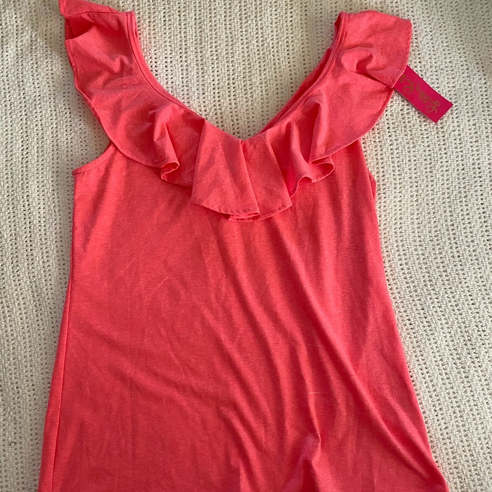 Lilly Pulitzer Ruffle Tank Too